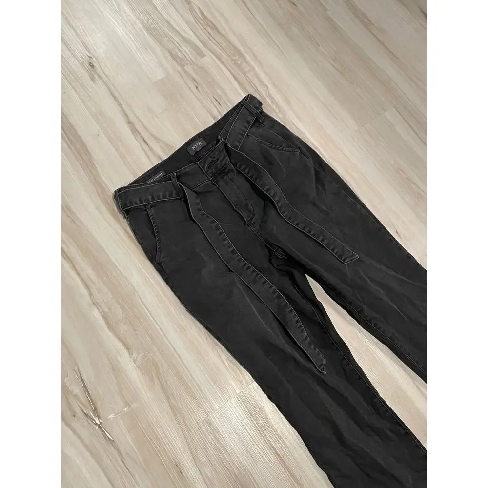 NYDJ Not your daughters jeans Marilyn Straight jeans with belt dark wash 10P